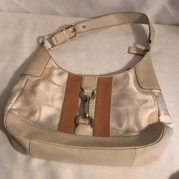 Coach Hampton leather optic jacquard purse - Picture 7 of 8